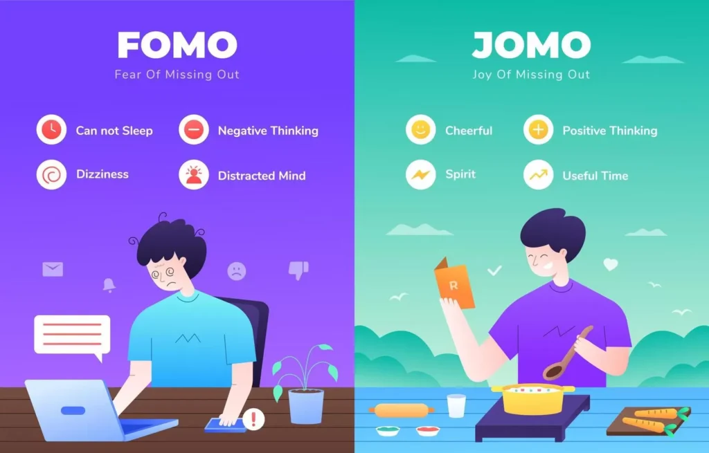 FOMO dan JOMO: Memahami Kecemasan Era Digital dan Menemukan Kedamaian di Tengah Kebisingan