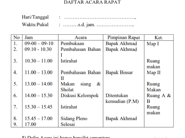 Susunan Acara Rapat Warga: Merancang Pertemuan Komunitas Efektif dan Berdampak