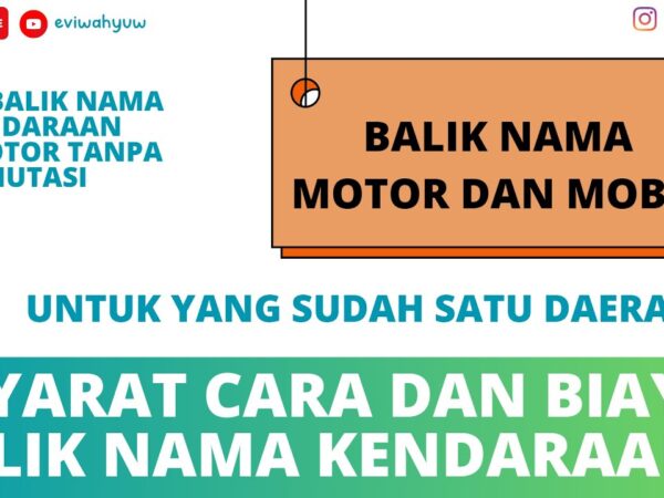Syarat Balik Nama Motor: Prosedur dan Biaya yang Perlu Anda Tahu